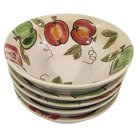 Artist’s Touch Orchard Harmony Collection Dessert Appetizer Bowls – Set of 5 - Picture 3 of 15